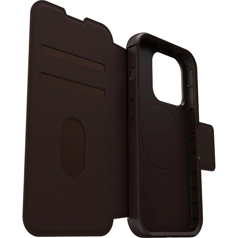OtterBox Strada MagSafe iPhone 15 Pro 6.1 Case Espresso Brown - Image 4