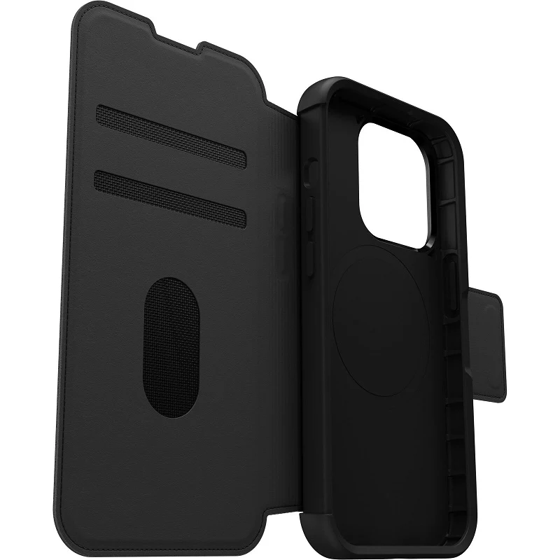 OtterBox Strada MagSafe iPhone 15 Pro 6.1 Case Shadow Black - Image 5