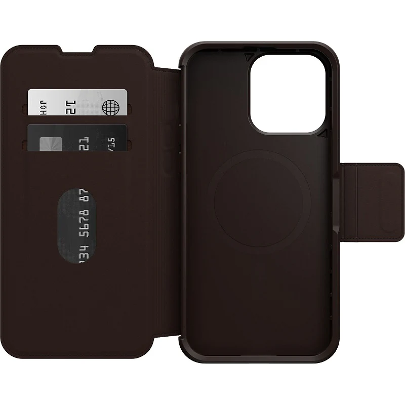 OtterBox Strada MagSafe iPhone 15 Pro Max 6.7 Case Espresso Brown - Image 4