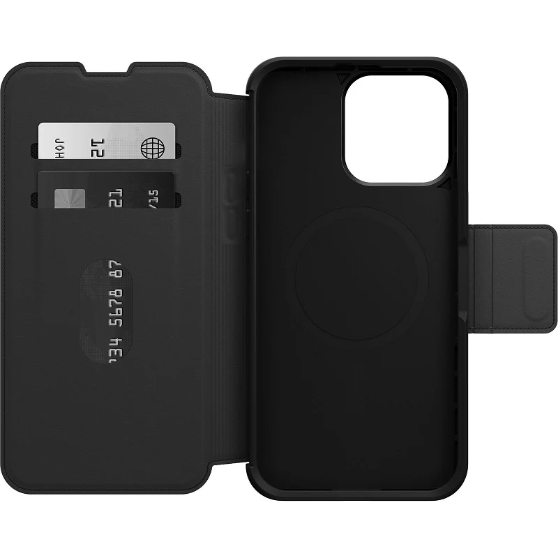 OtterBox Strada MagSafe iPhone 15 Pro Max 6.7 Case Shadow Black - Image 4
