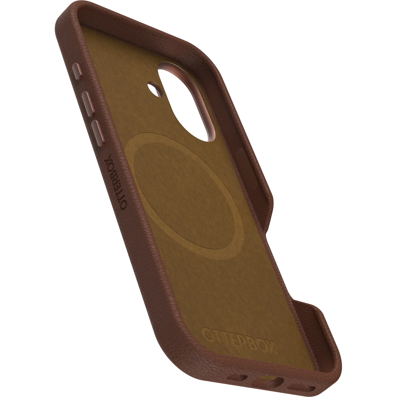 OtterBox Symmetry Cactus Leather Case for iPhone 16 Plus 6.7"- Rich Adobe Brown - Image 3