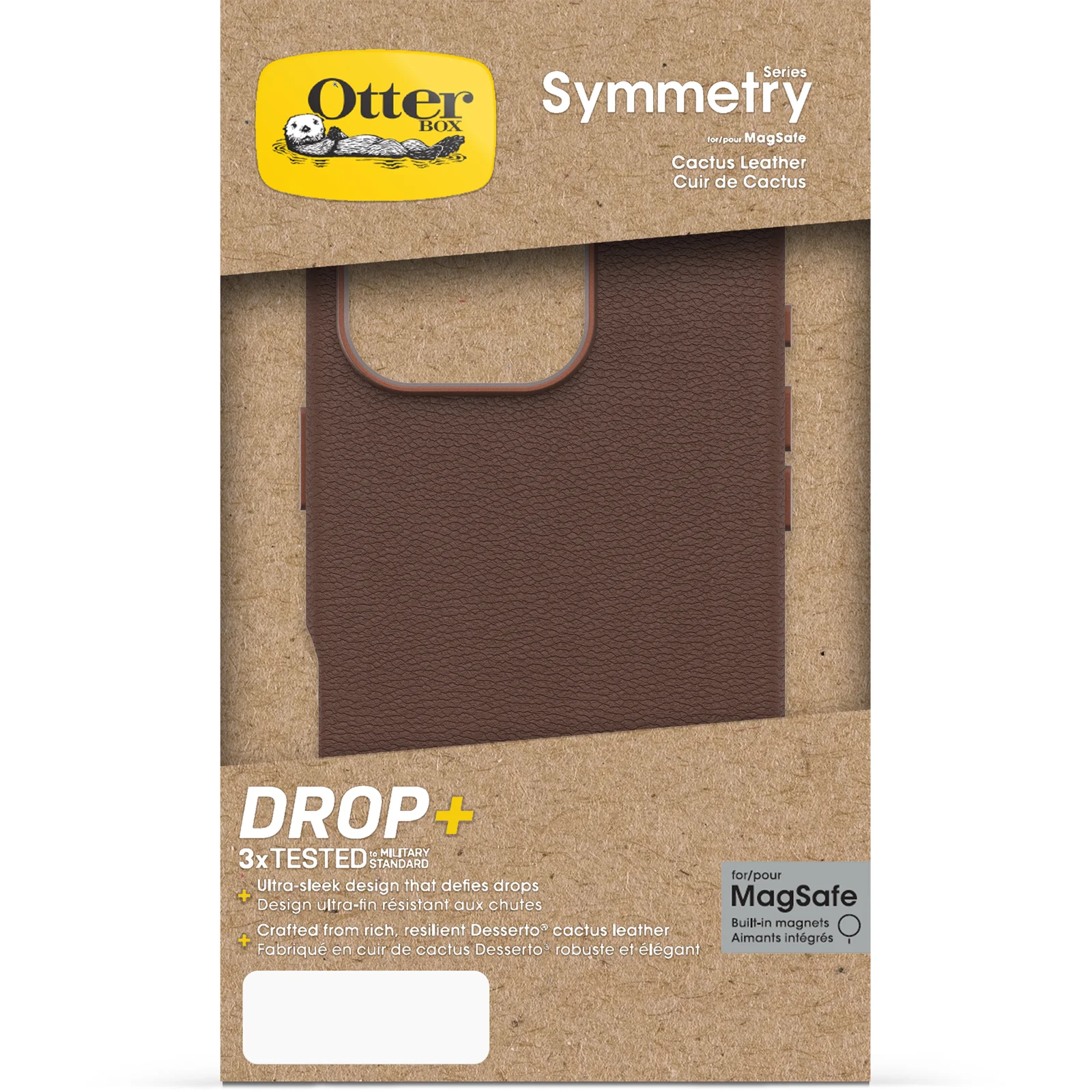 OtterBox Symmetry Cactus Leather Case for iPhone 16 Pro - Rich Adobe Brown - Image 2