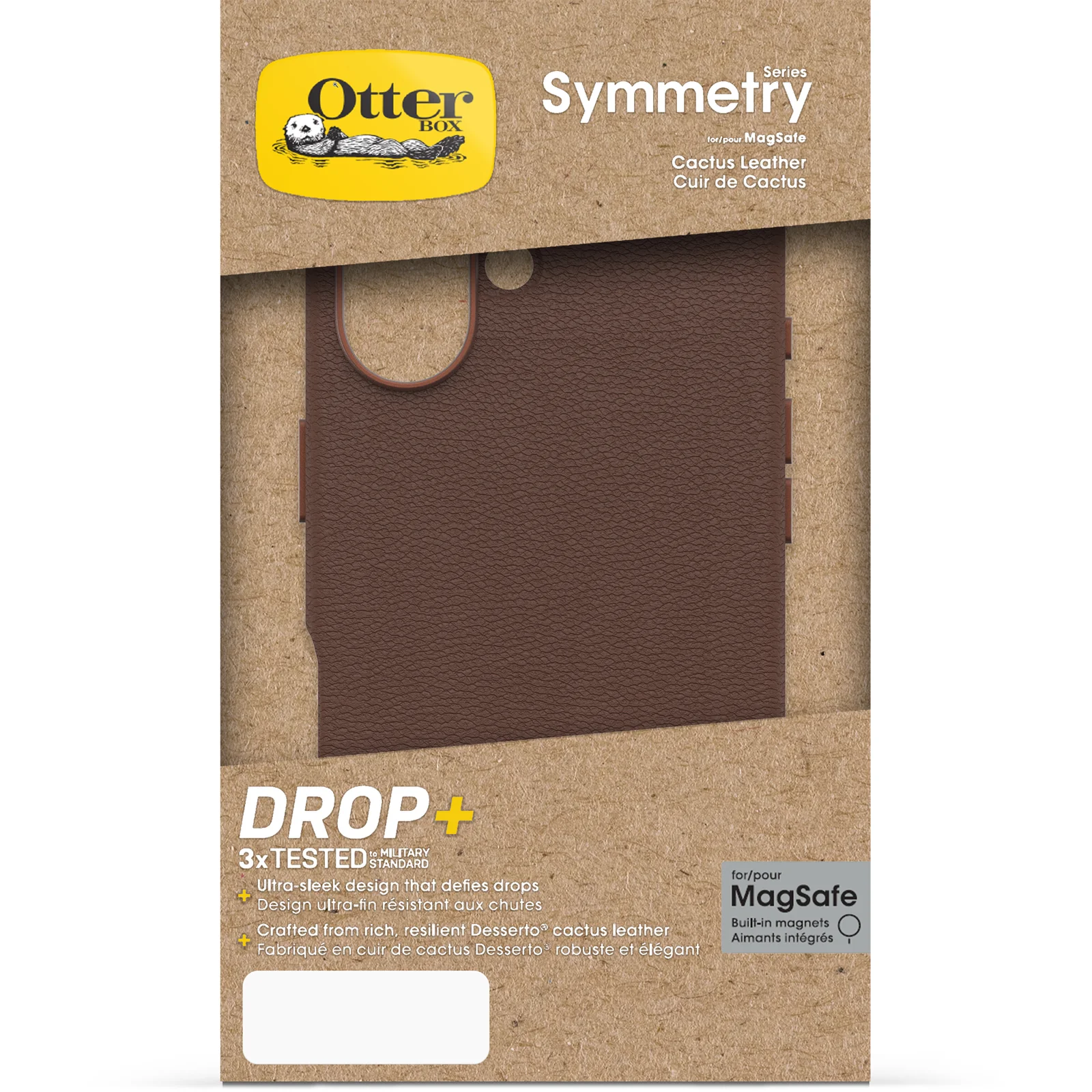 OtterBox Symmetry Cactus Leather Case iPhone 16 Plus 6.7- Rich Adobe Brown - Image 2
