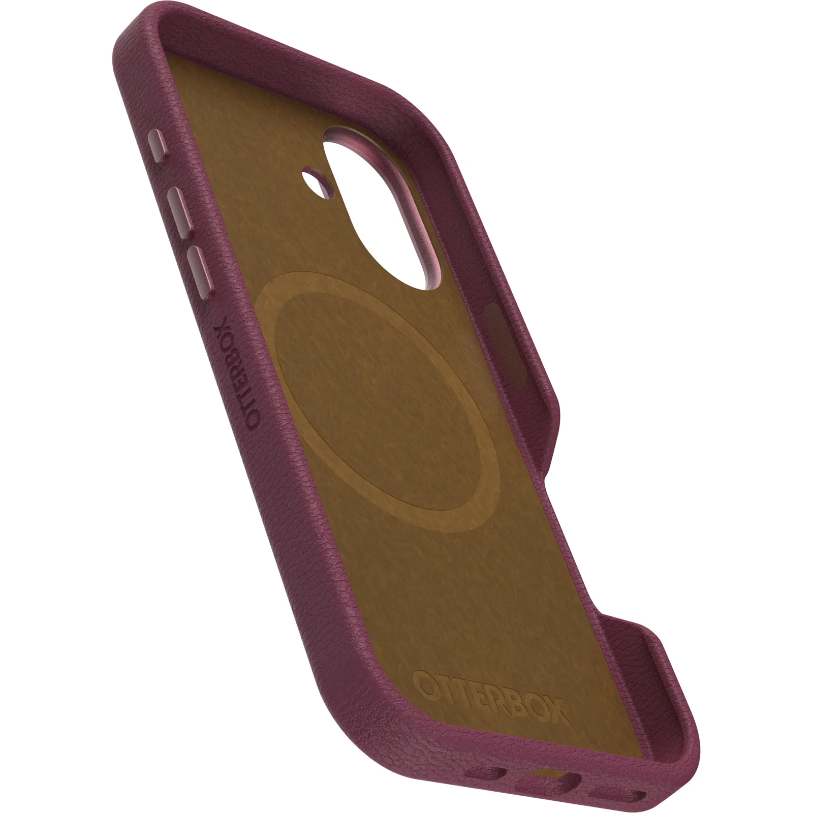 OtterBox Symmetry Cactus Leather Case iPhone 16 Standard 6.1 - Foxberry Pink - Image 4