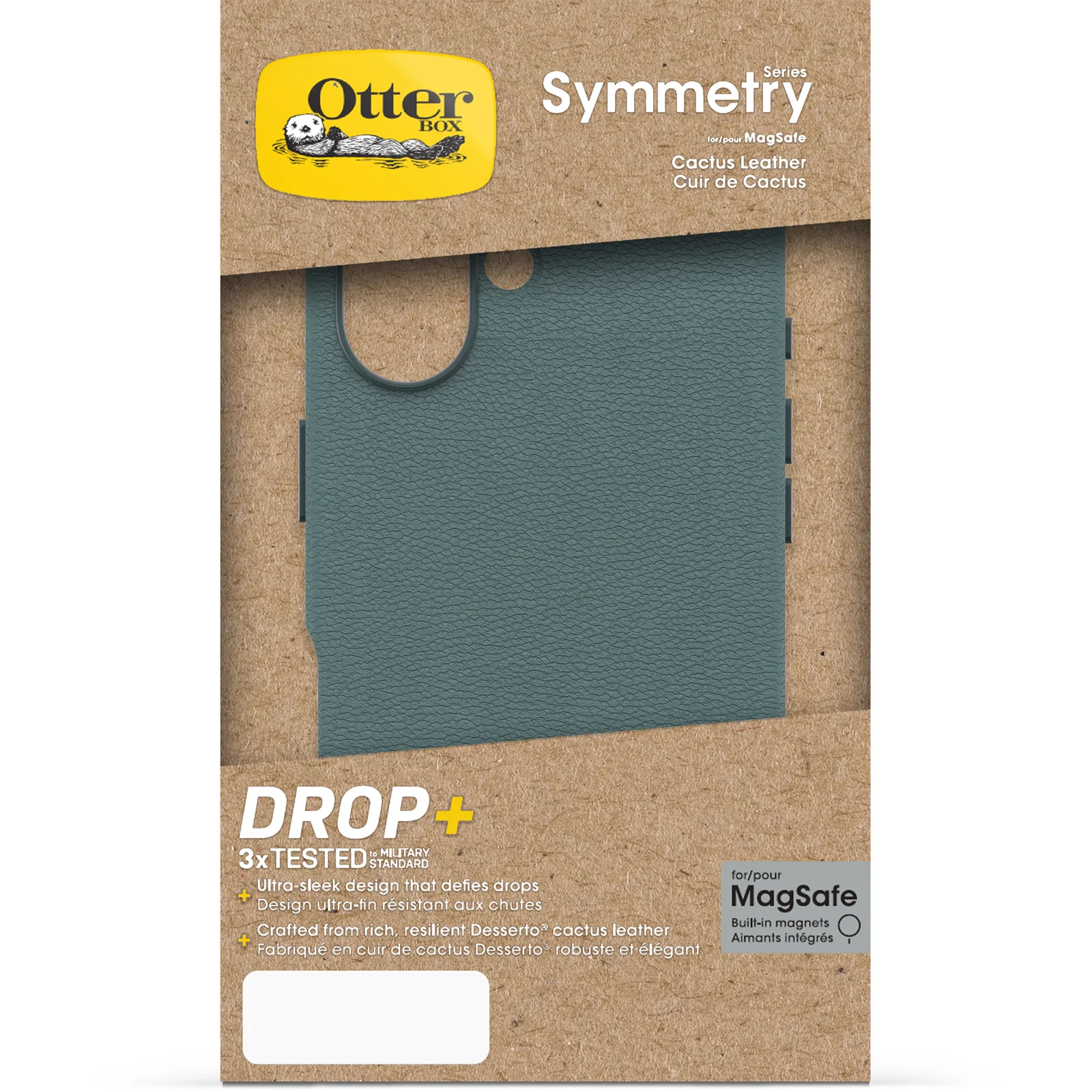 OtterBox Symmetry Cactus Leather Case iPhone 16 Standard 6.1 - Sagebrush Green - Image 4