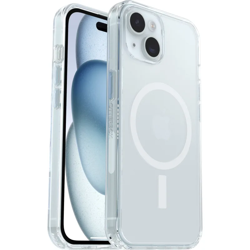 OtterBox Symmetry+ Clear MagSafe iPhone 17e / 16e / 15 / 14 / 13 Standard 6.1 Case Clear - Image 4