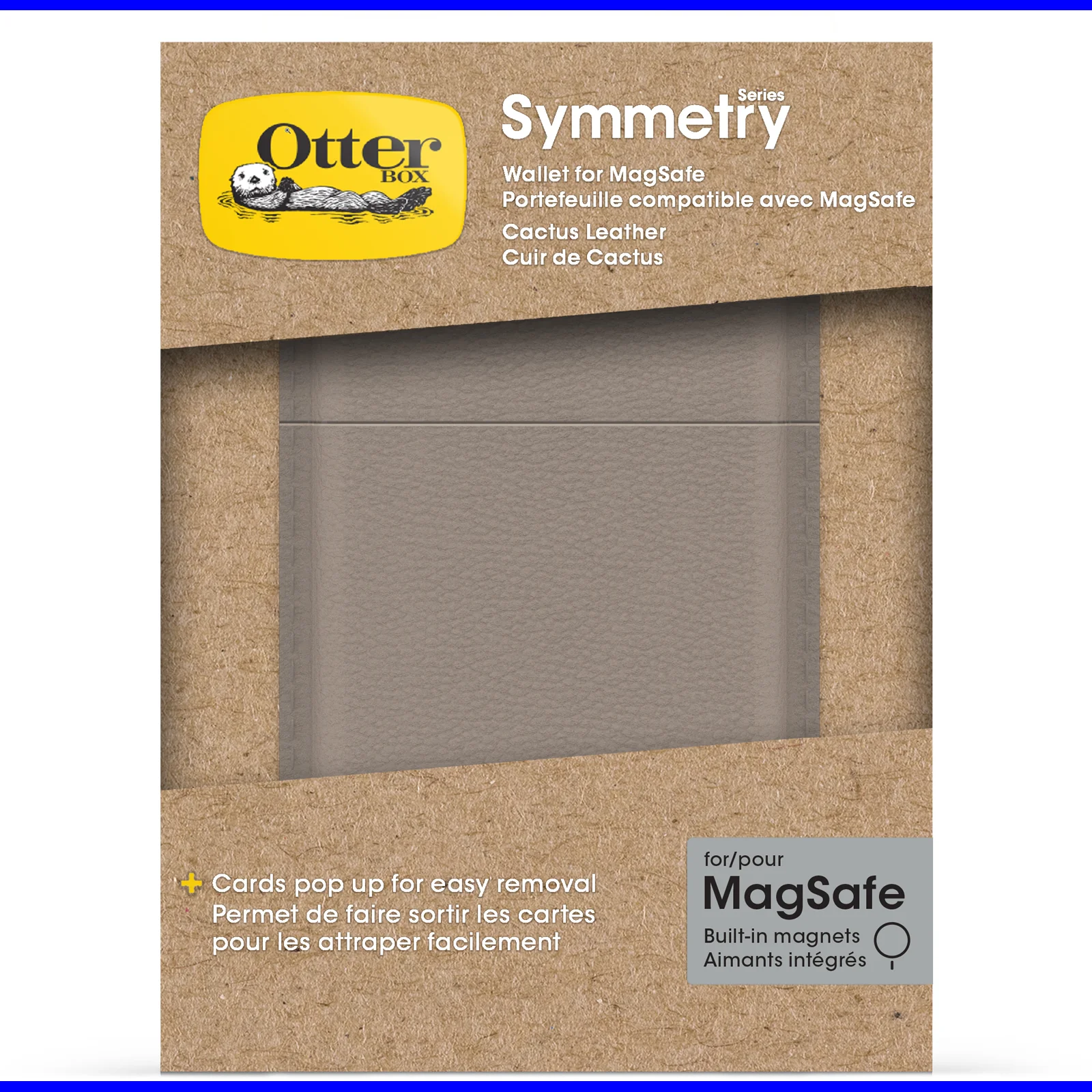 OtterBox Symmetry Magnetic Cactus Leather Wallet Attachment - Cottonwood Glen Stone - Image 8