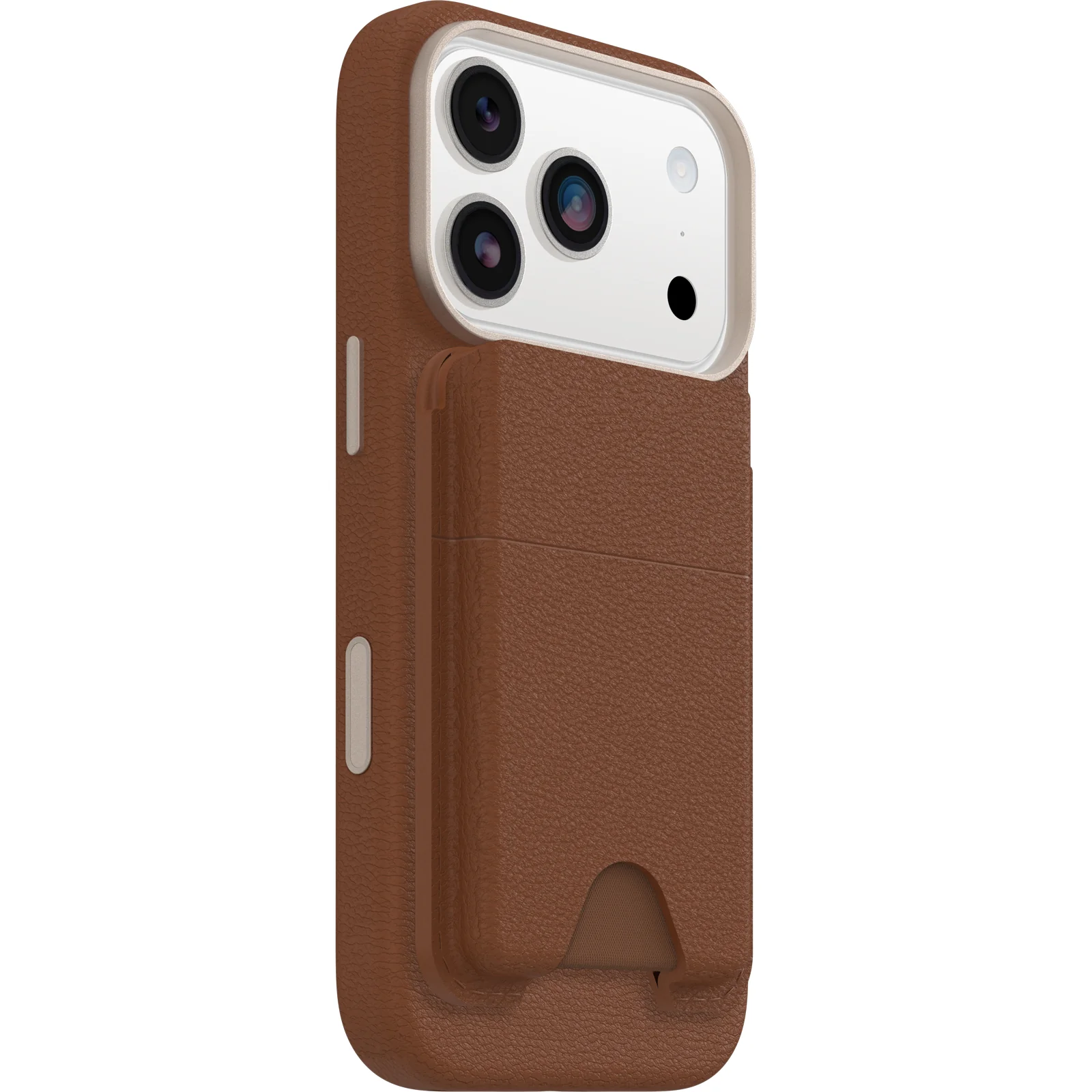 OtterBox Symmetry Magnetic Cactus Leather Wallet Attachment - Desert Saddle Brown - Image 2