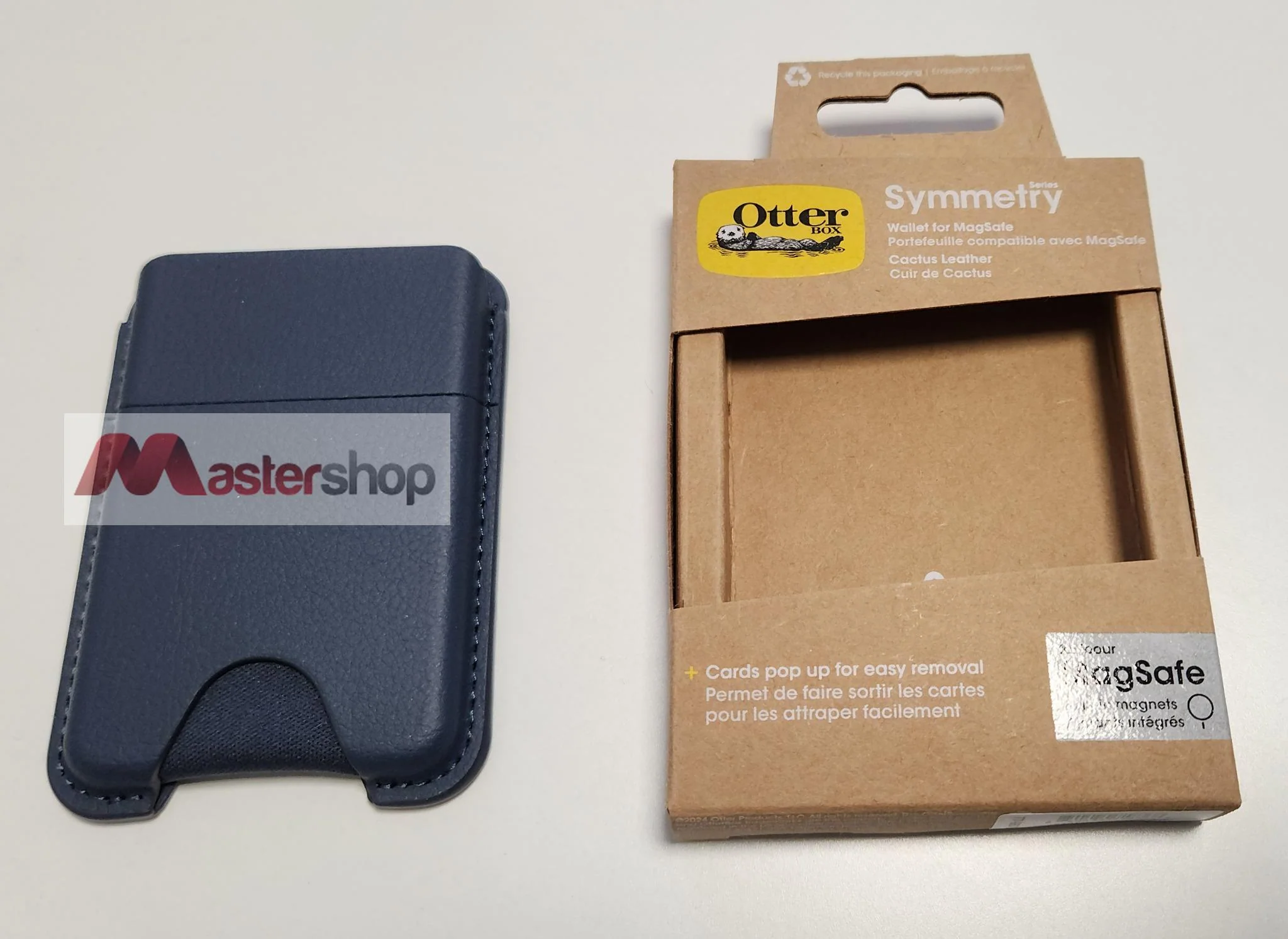 OtterBox Symmetry Magnetic Cactus Leather Wallet Attachment - Riverside Blue - Image 3