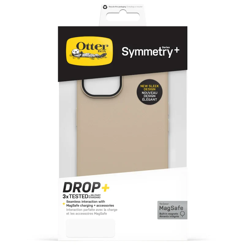 Otterbox Symmetry Plus MagSafe iPhone 14 Plus / 15 Plus 6.7 inch Dont Even Chai Grey - Image 5