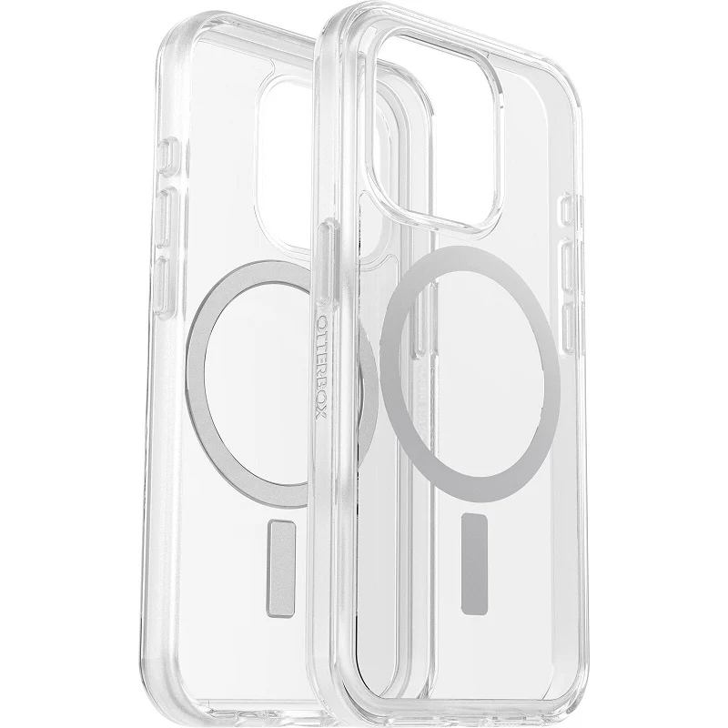 OtterBox Symmetry+ Clear MagSafe iPhone 15 Pro 6.1 Case Clear - Image 4