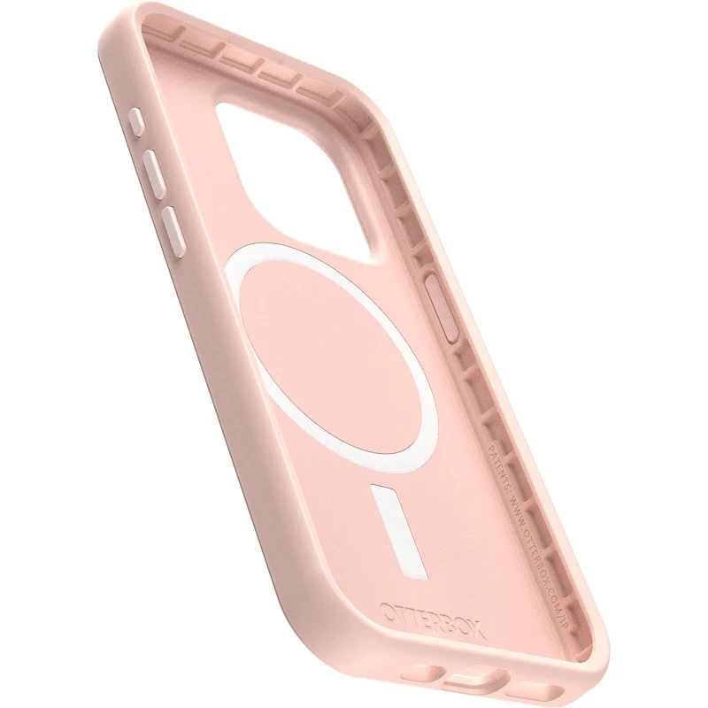 OtterBox Symmetry+ MagSafe iPhone 15 Pro 6.1 Case Ballet Shoes Rose - Image 2