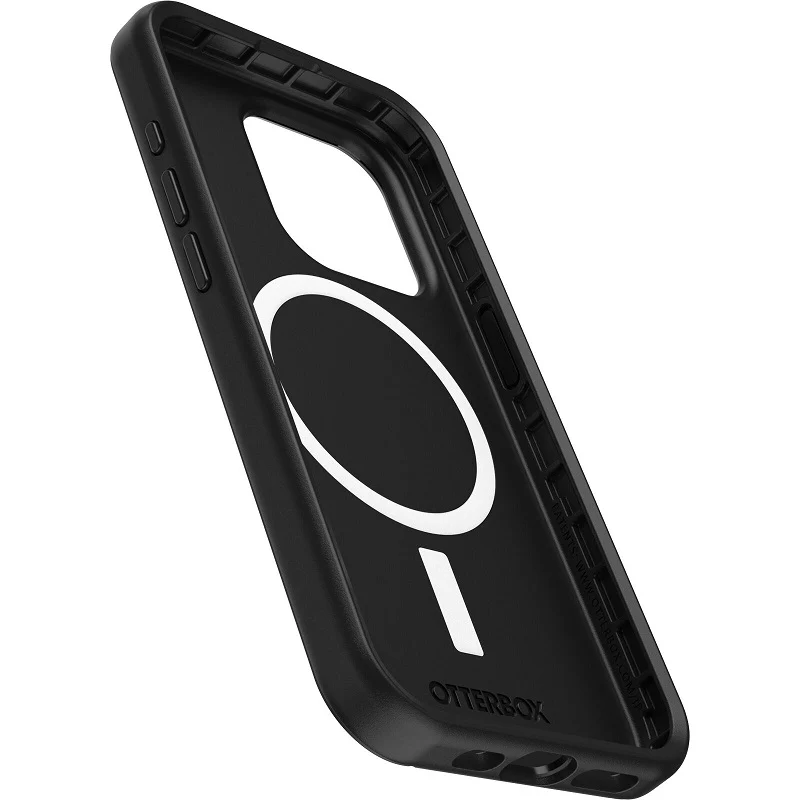OtterBox Symmetry+ MagSafe iPhone 15 Pro 6.1 Case Black - Image 3