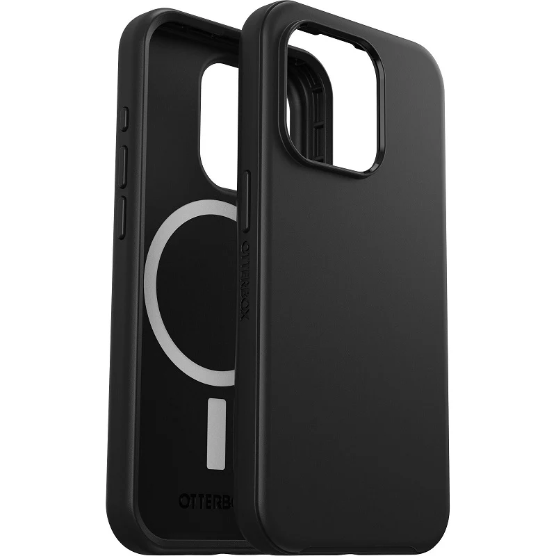 OtterBox Symmetry+ MagSafe iPhone 15 Pro 6.1 Case Black - Image 4