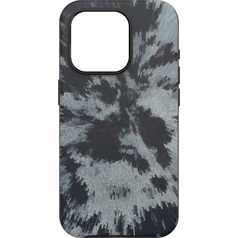 OtterBox Symmetry+ MagSafe iPhone 15 Pro 6.1 Case Burnout Sky Black/Grey - Image 2