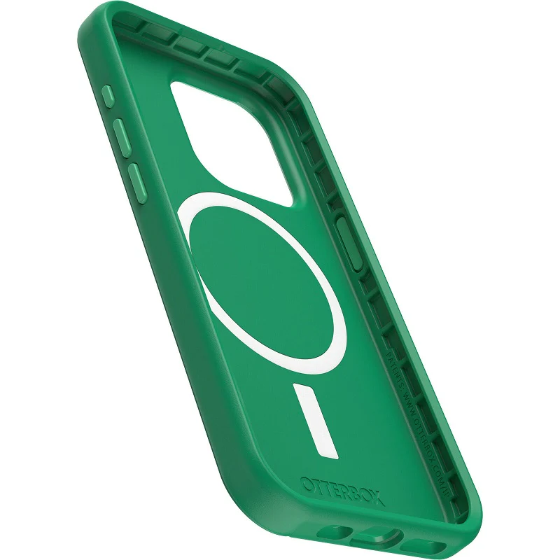 OtterBox Symmetry+ MagSafe iPhone 15 Pro 6.1 Case Green Juice - Image 3