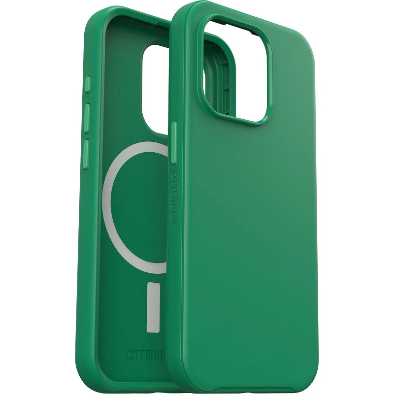 OtterBox Symmetry+ MagSafe iPhone 15 Pro 6.1 Case Green Juice - Image 4
