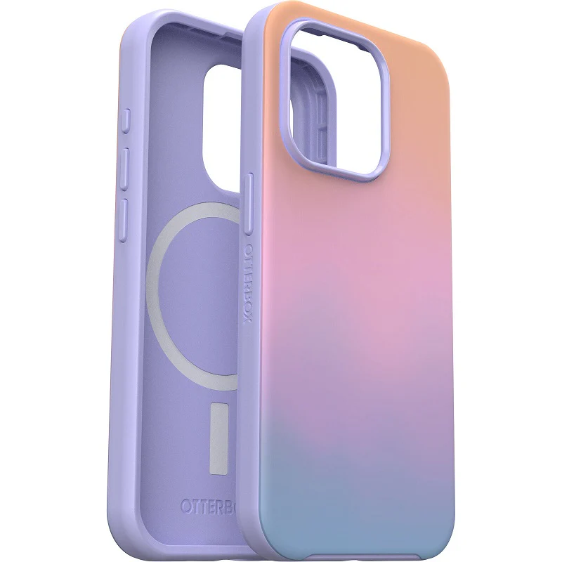 OtterBox Symmetry+ MagSafe iPhone 15 Pro 6.1 Case Soft Sunset Ombre - Image 4
