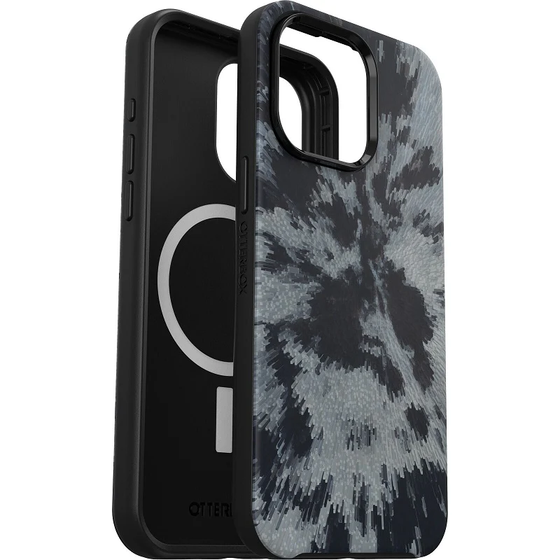 OtterBox Symmetry+ MagSafe iPhone 15 Pro Max 6.7 Case Burnout Sky Black/Grey - Image 4