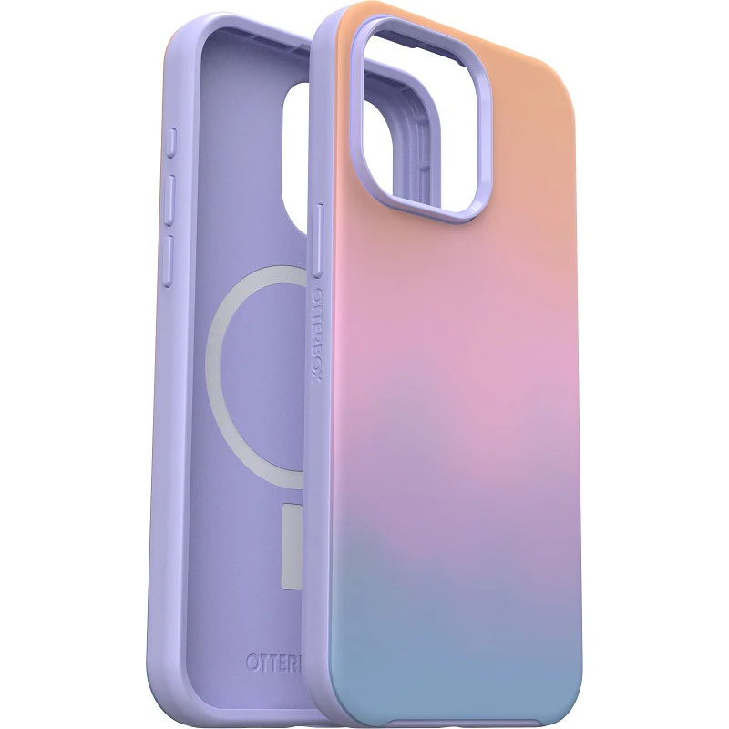 OtterBox Symmetry+ MagSafe iPhone 15 Pro Max 6.7 Case Soft Sunset Ombre - Image 3