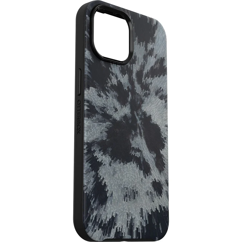 OtterBox Symmetry+ MagSafe iPhone 15 Standard 6.1 Case Burnout Sky Black/Grey - Image 5