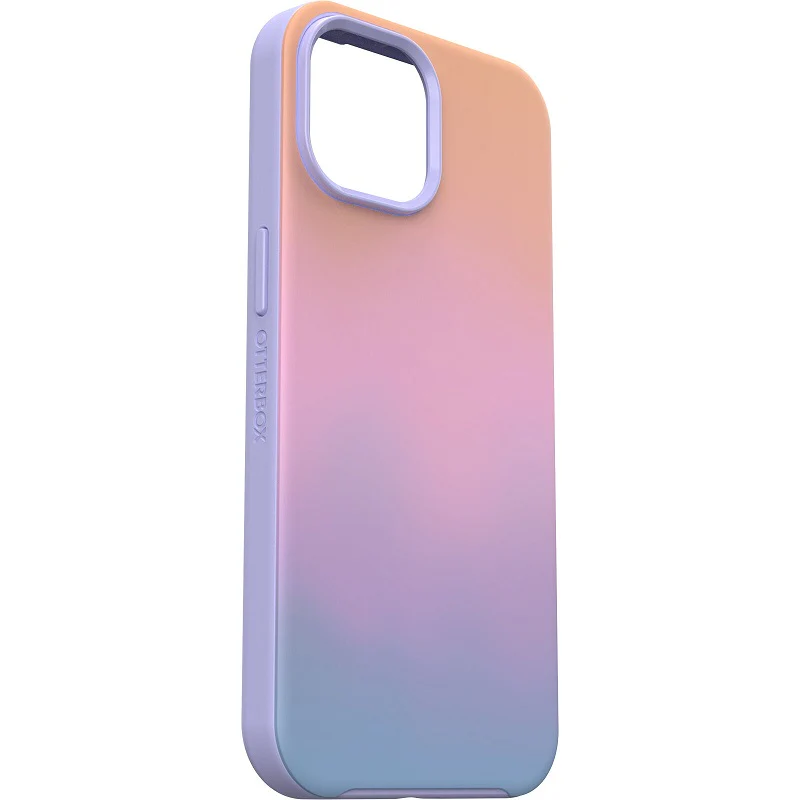 OtterBox Symmetry+ MagSafe iPhone 15 Standard 6.1 Case Soft Sunset Ombre - Image 4