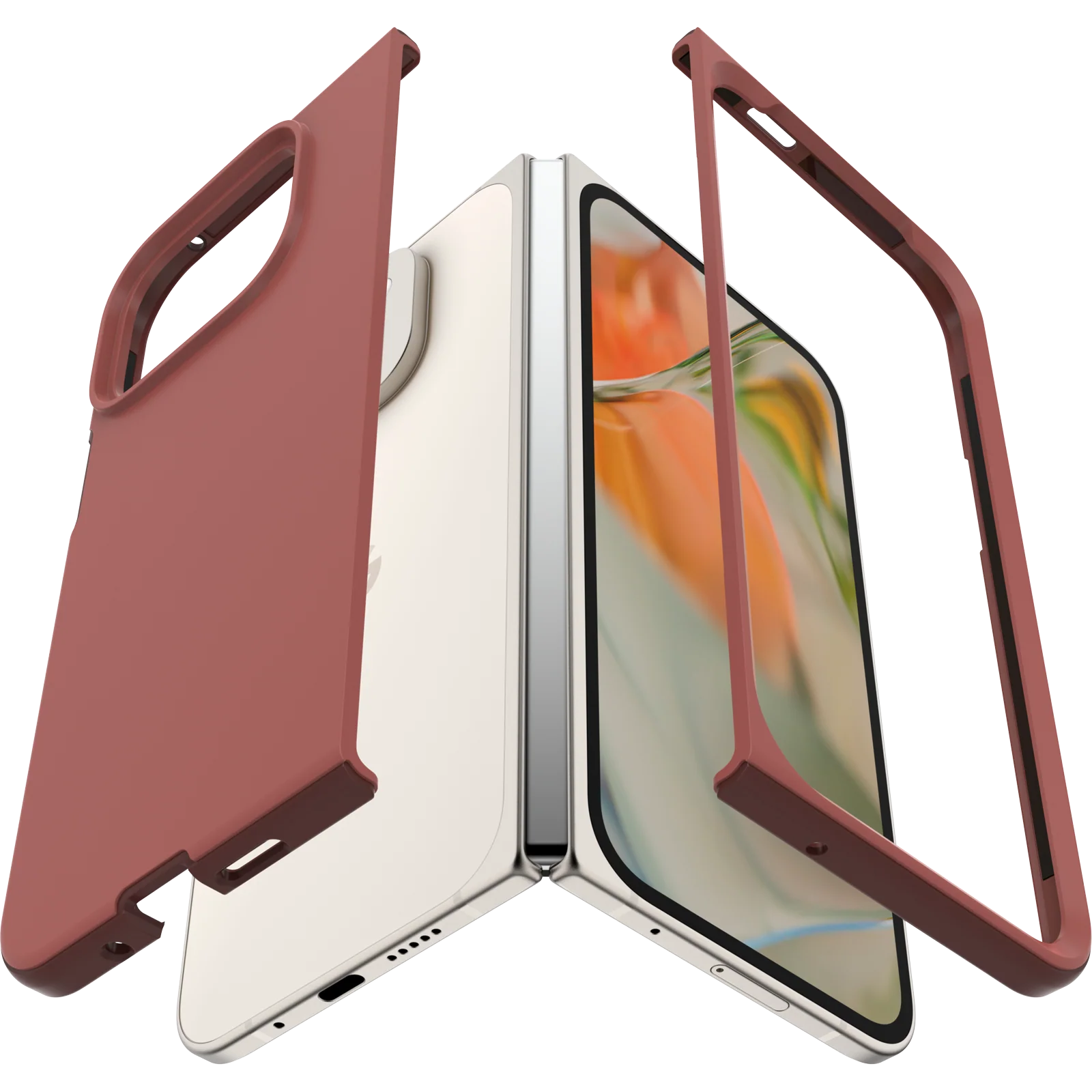 Otterbox Thin Flex for Google Pixel 9 Pro Fold - Red Clay - Image 2