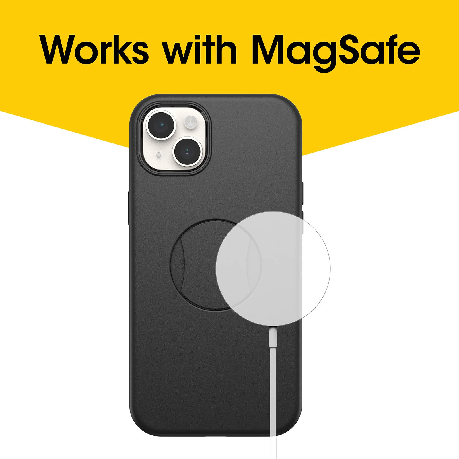 OtterGrip Symmetry Case with MagSafe iPhone 14 / 13 - Black - Image 3