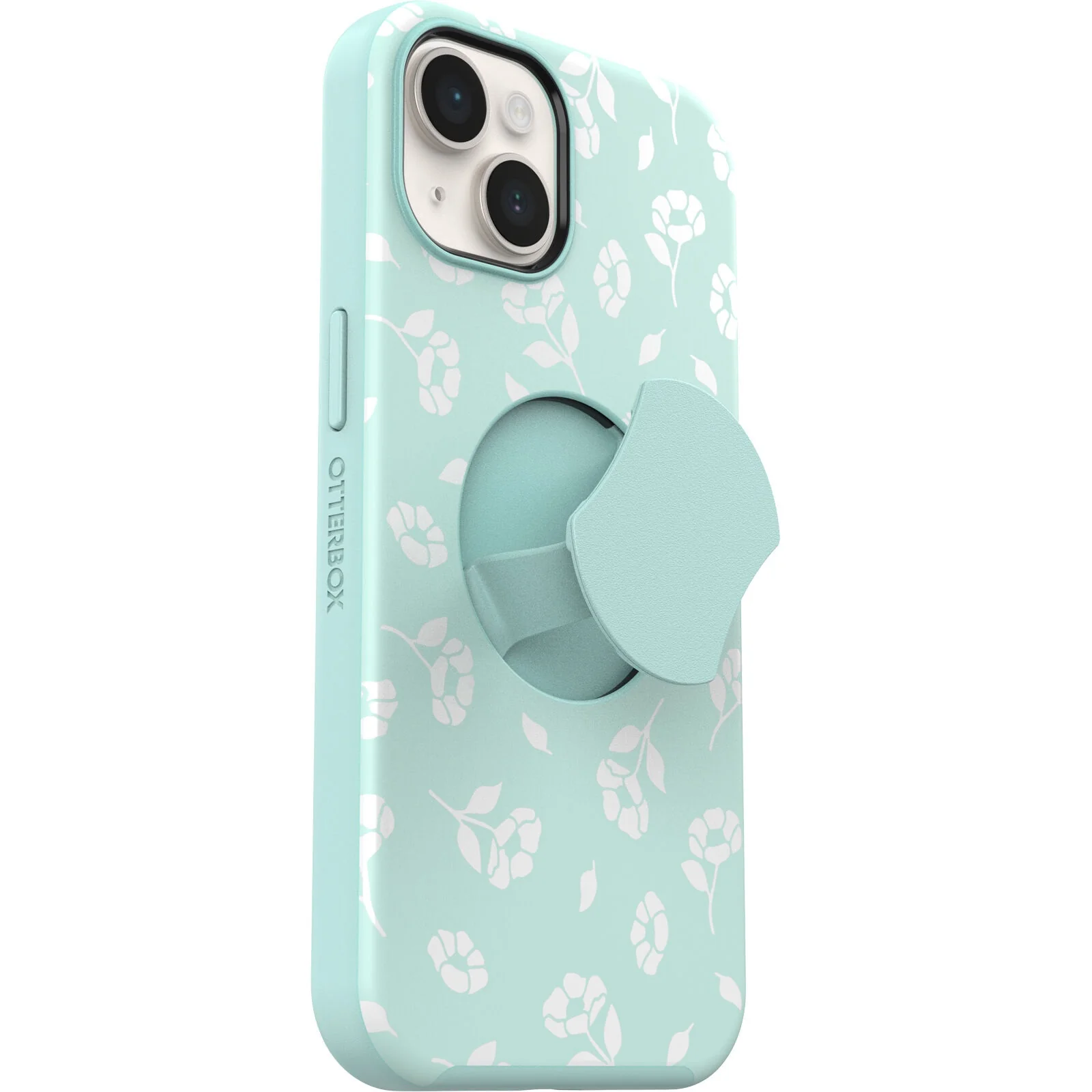 OtterGrip Symmetry Case with MagSafe iPhone 14 / 13 -  Poppies By The Sea Blue - Image 2