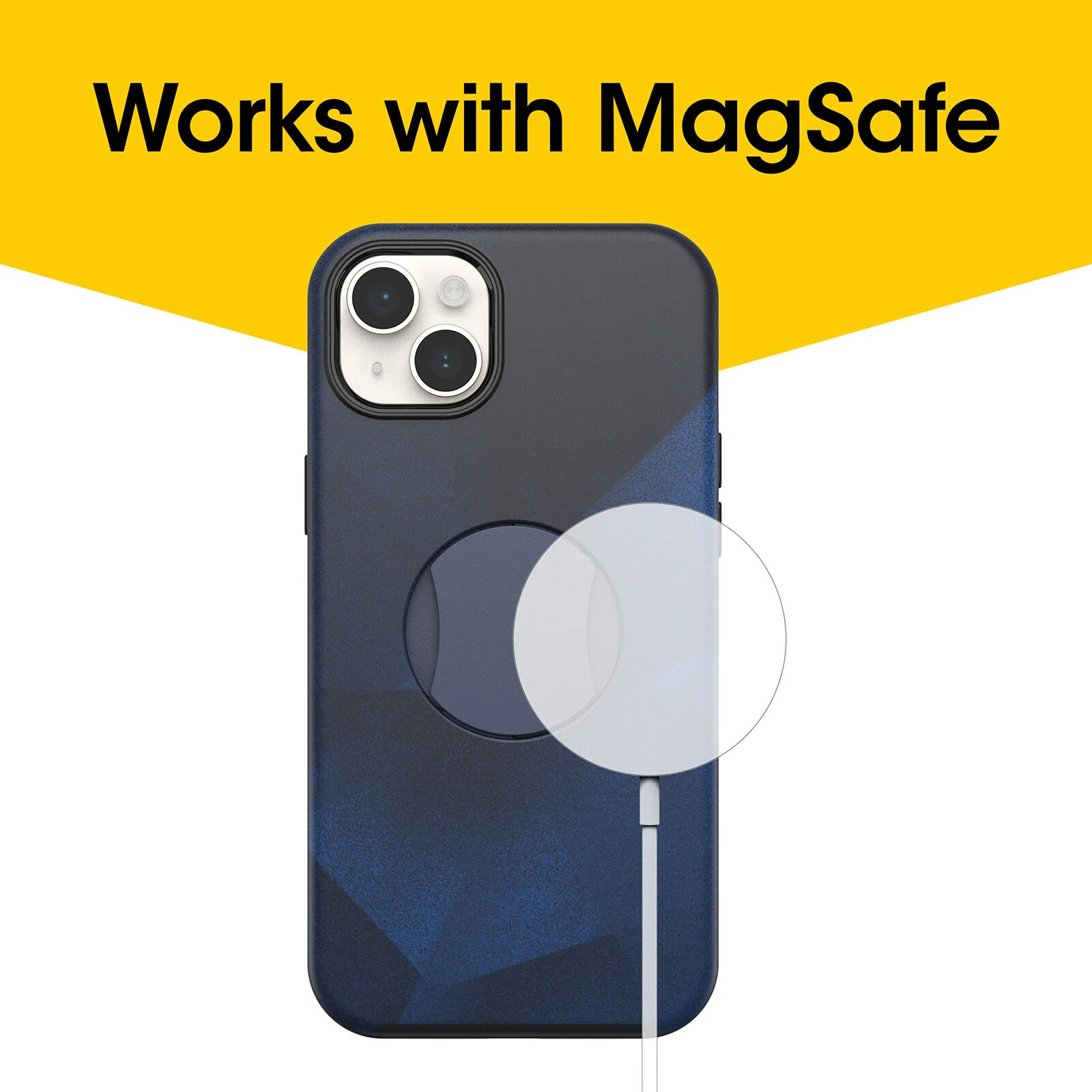OtterGrip Symmetry Case with MagSafe iPhone 14 Plus / 15 Plus 6.7 inch Storm Blue - Image 3