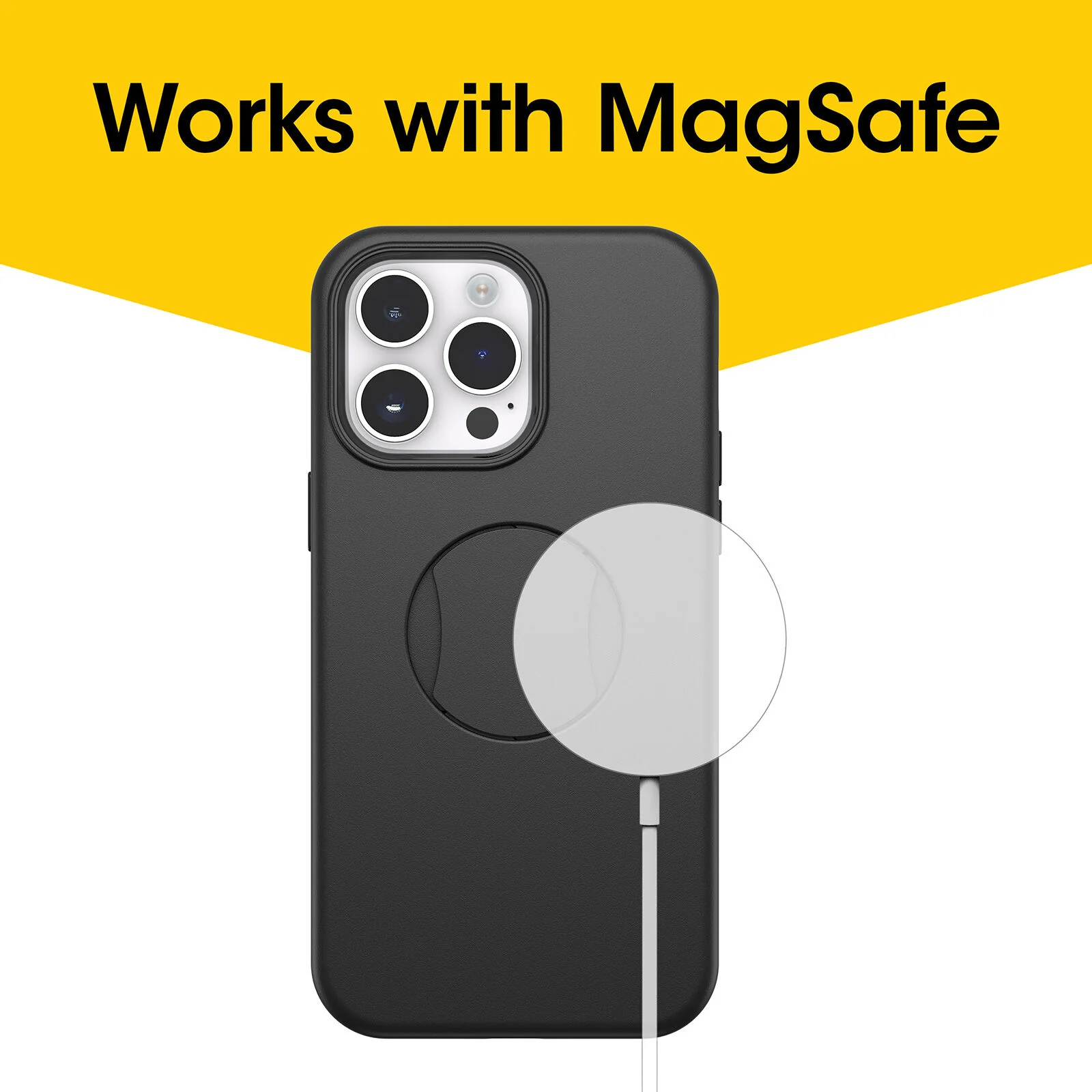 OtterGrip Symmetry Case with MagSafe iPhone 14 Pro 6.1 inch Black - Image 3