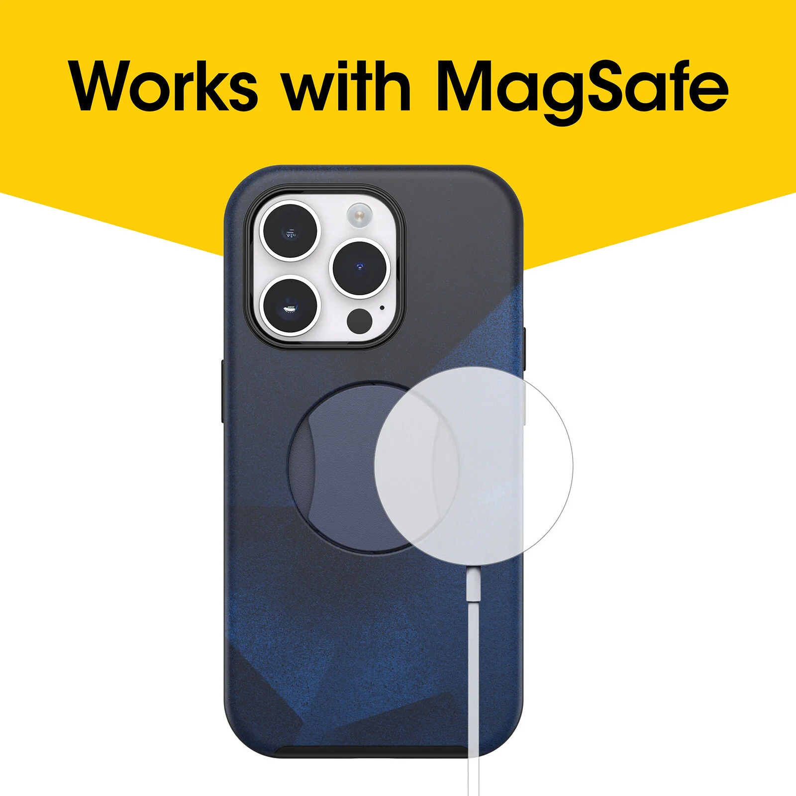 OtterGrip Symmetry Case with MagSafe iPhone 14 Pro 6.1 inch - Blue Storm - Image 6