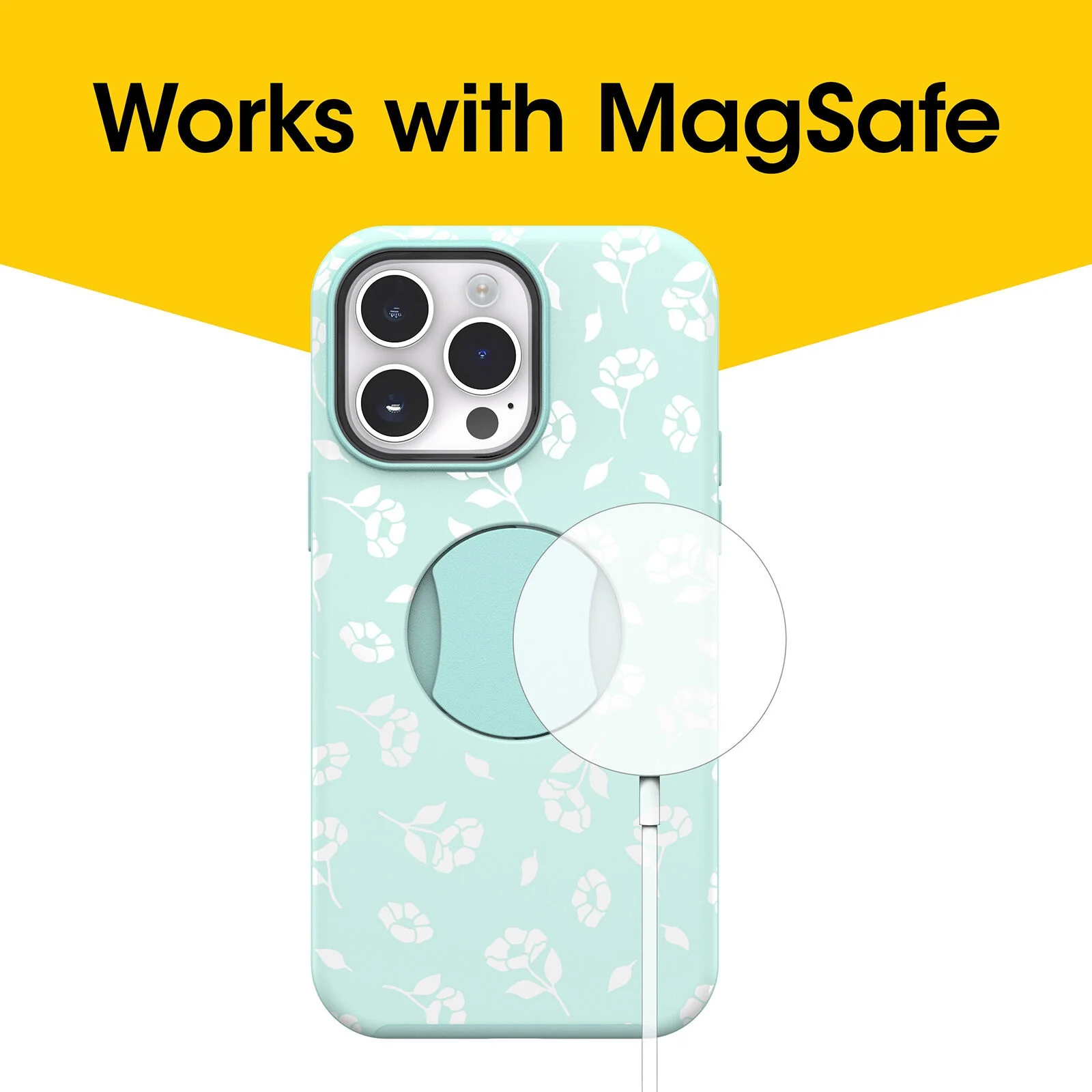 OtterGrip Symmetry Case with MagSafe iPhone 14 Pro max 6.7 inch Poppies Sea - Image 5