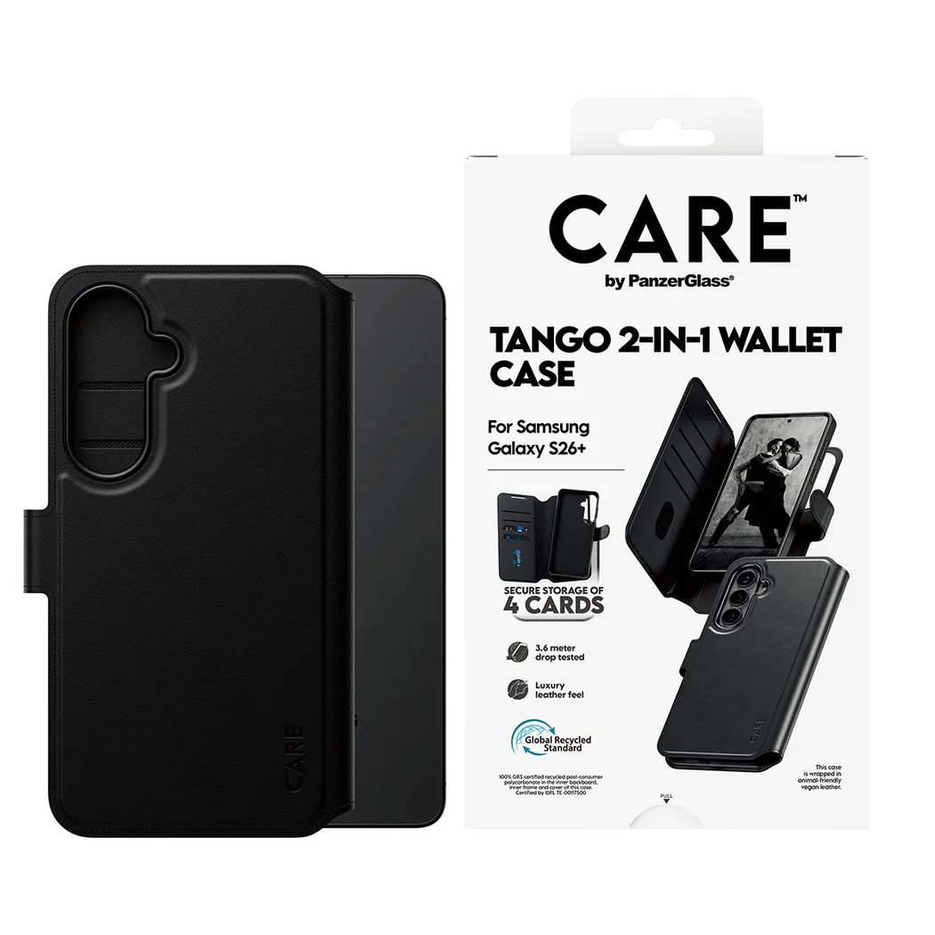 Panzer Care Tango 2 in 1 Magnets Wallet Case for Samsung Galaxy S26+ Black - Image 4