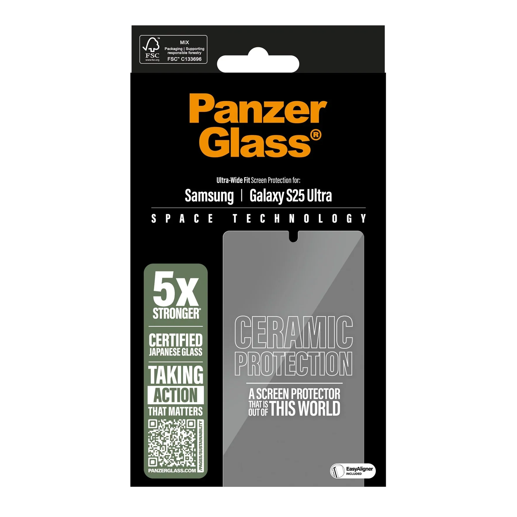 PanzerGlass Ceramic Screen Guard Samsung S25 Ultra 6.9 - Clear - Image 2
