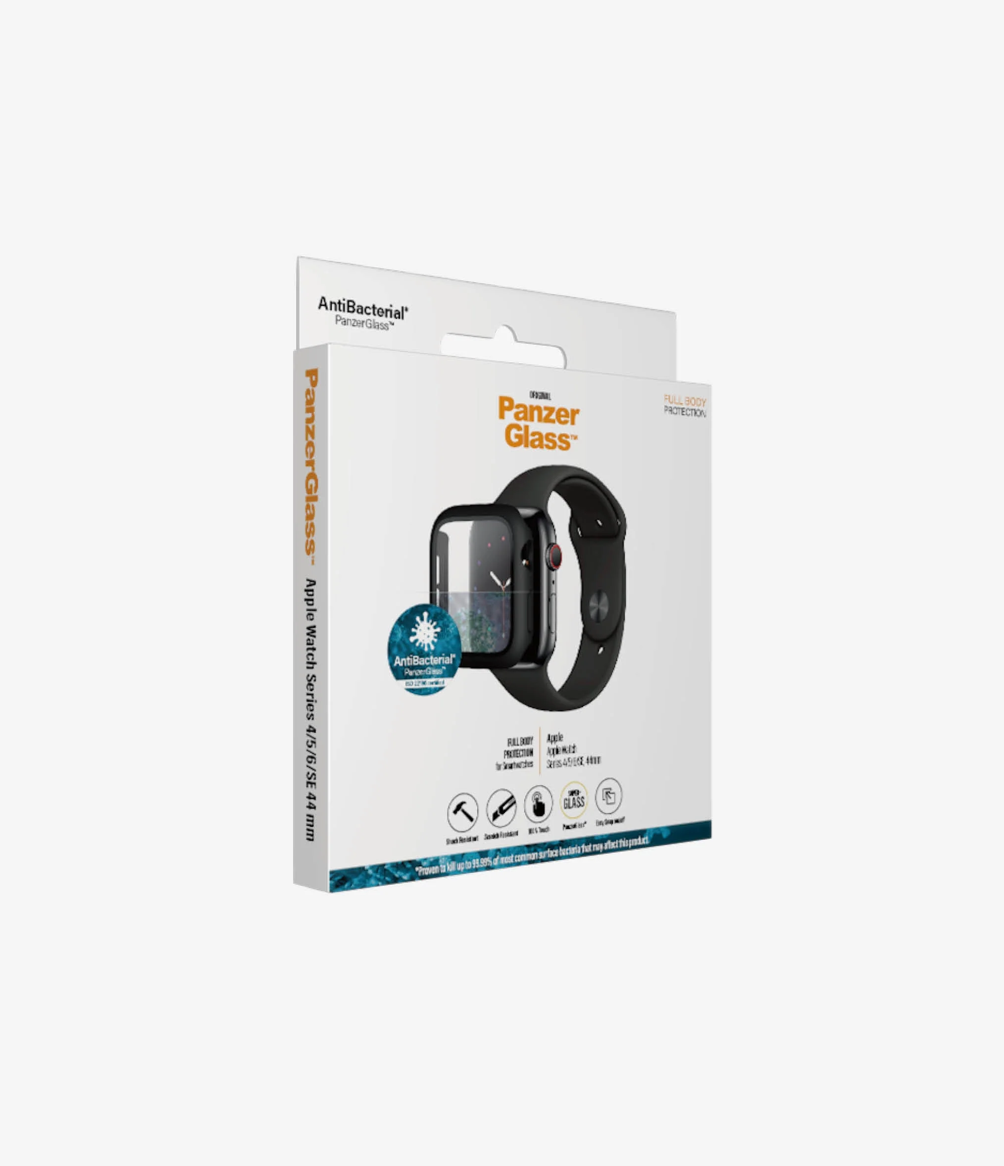 PanzerGlass Full Body Protection Apple Watch 4 / 5 / 6 / SE 44mm - Black - Image 4