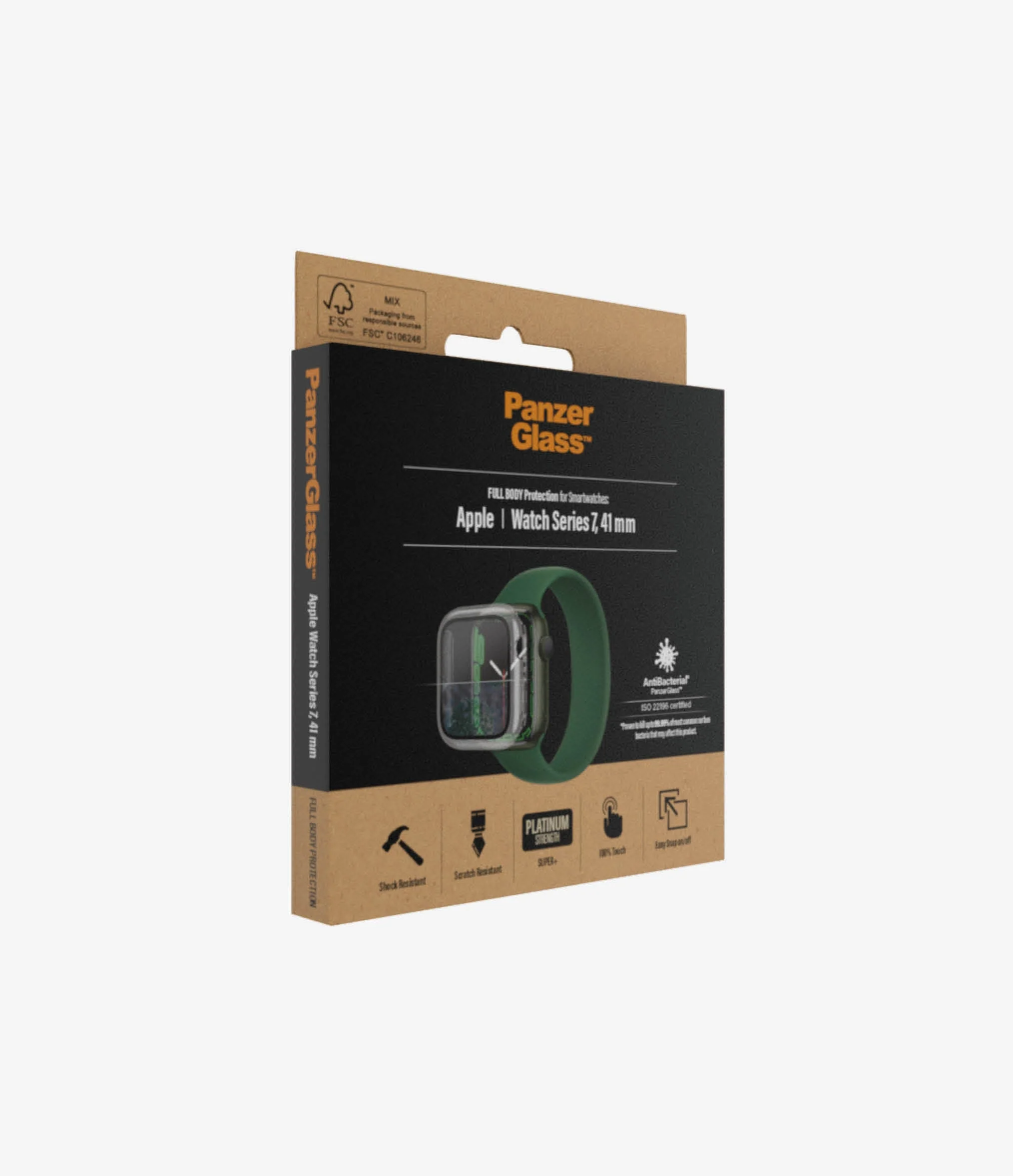 PanzerGlass Full Body Protection for Apple Watch 7 41mm - Clear - Image 4