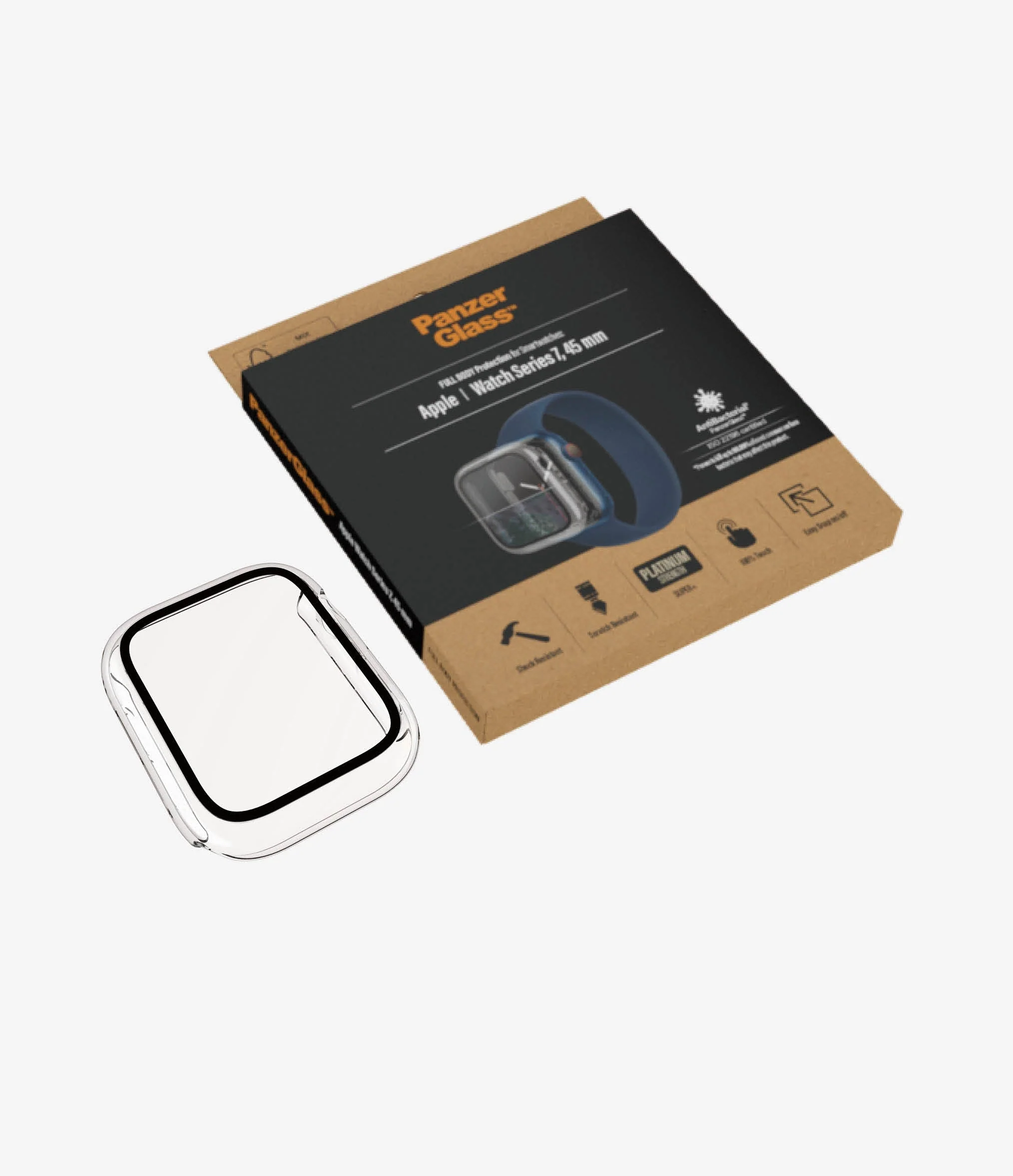 PanzerGlass Full Body Protection for Apple Watch 7 / 8 / 9 45mm - Clear - Image 5