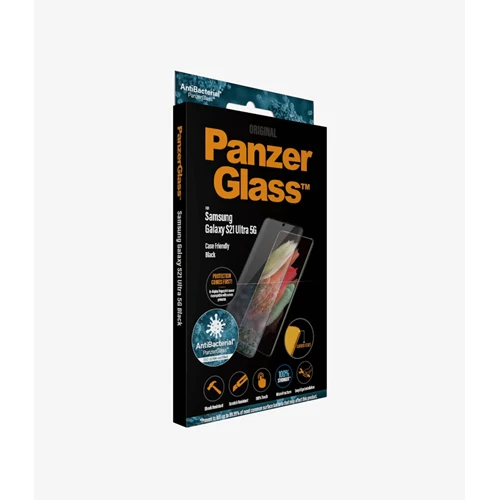 PanzerGlass Glass Screen Guard Samsung S21 ULTRA 5G 6.8 inch Black Frame - Image 5