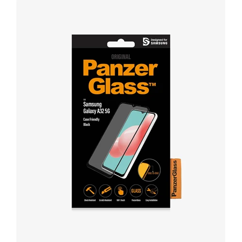 PanzerGlass Screen Guard Samsung A32 5G Edition Clear Black Frame - Image 3