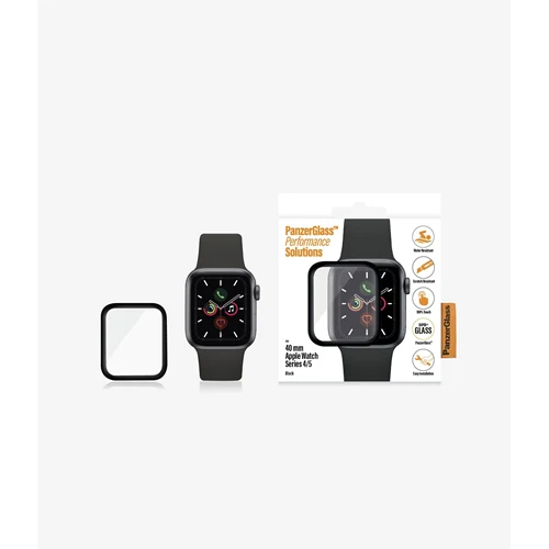 PanzerGlass Tempered Glass for Apple Watch 4 / 5 / 6 / SE 40mm Black Clear - Image 3