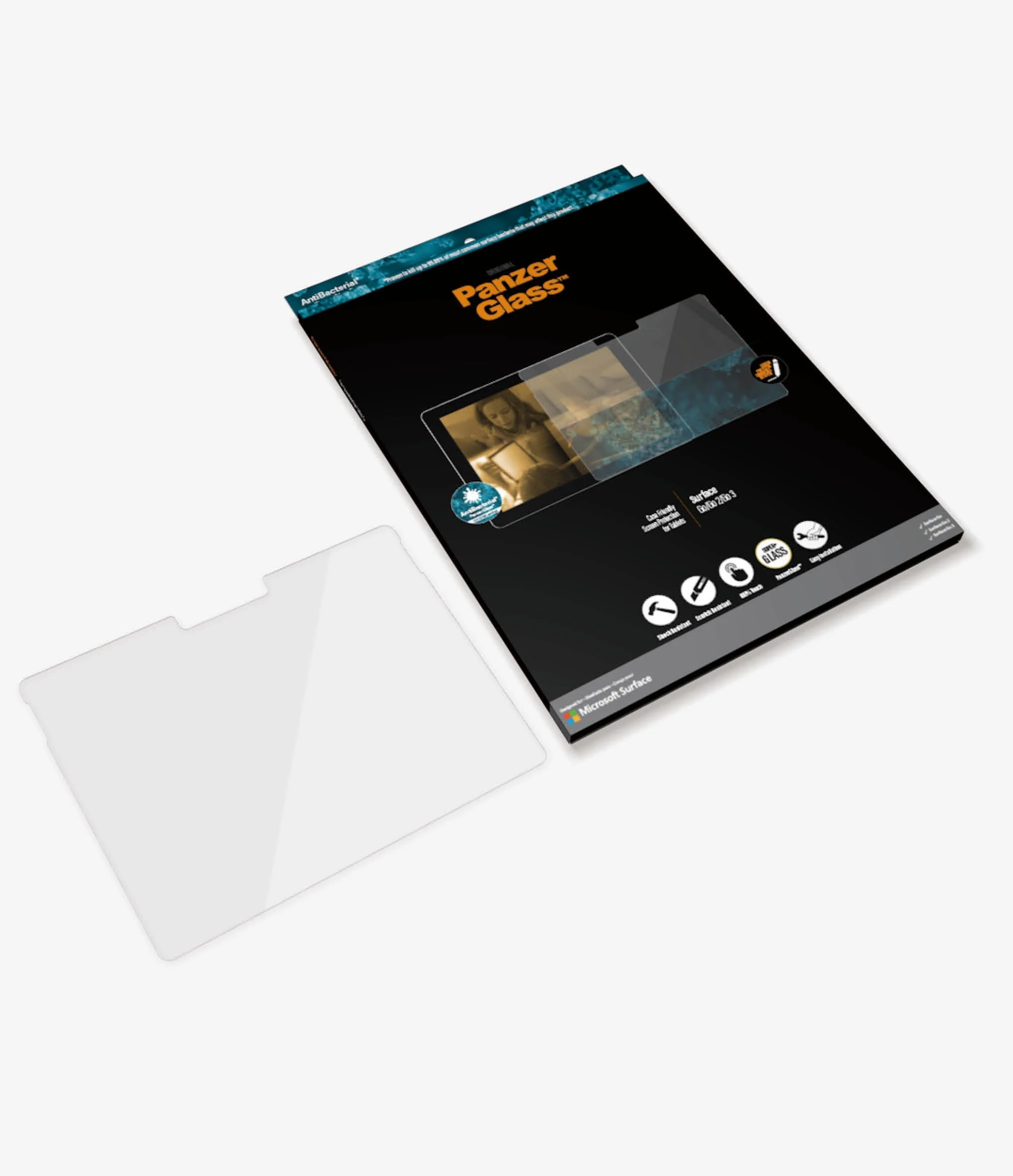 PanzerGlass Screen Guard for Microsoft Surface Go 4 / 3 / 2 / 1 - Clear - Image 7