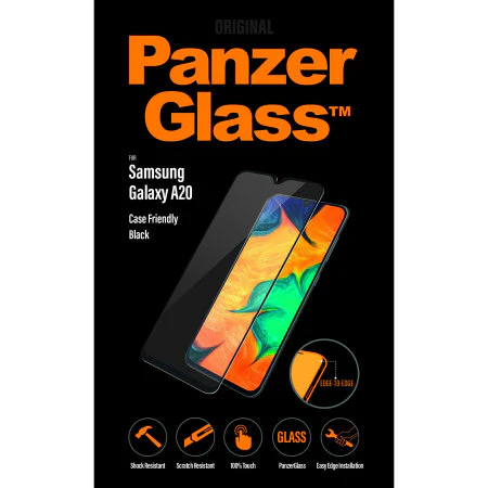 PanzerGlass Screen Protector Samsung Galaxy A20 Case Friendly Black - Image 2
