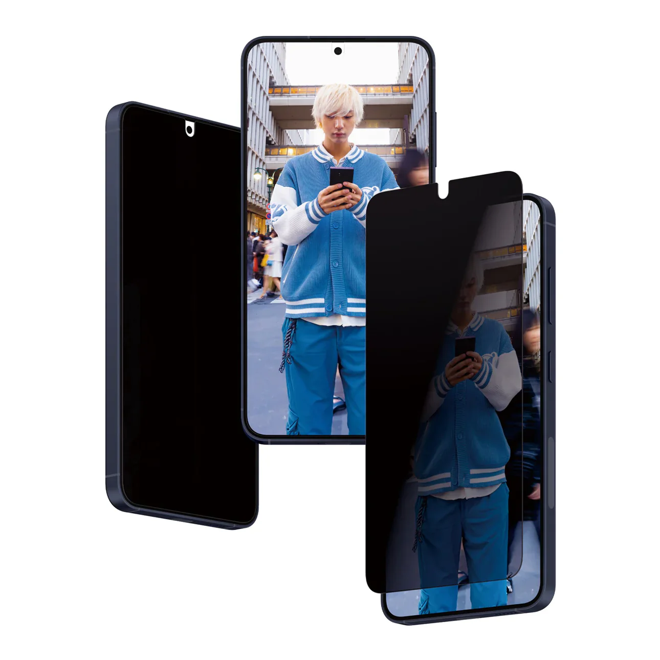 PanzerGlass Ultra Wide Privacy Screen Protector S24 Standard 6.2 inch - Tinted - Image 4