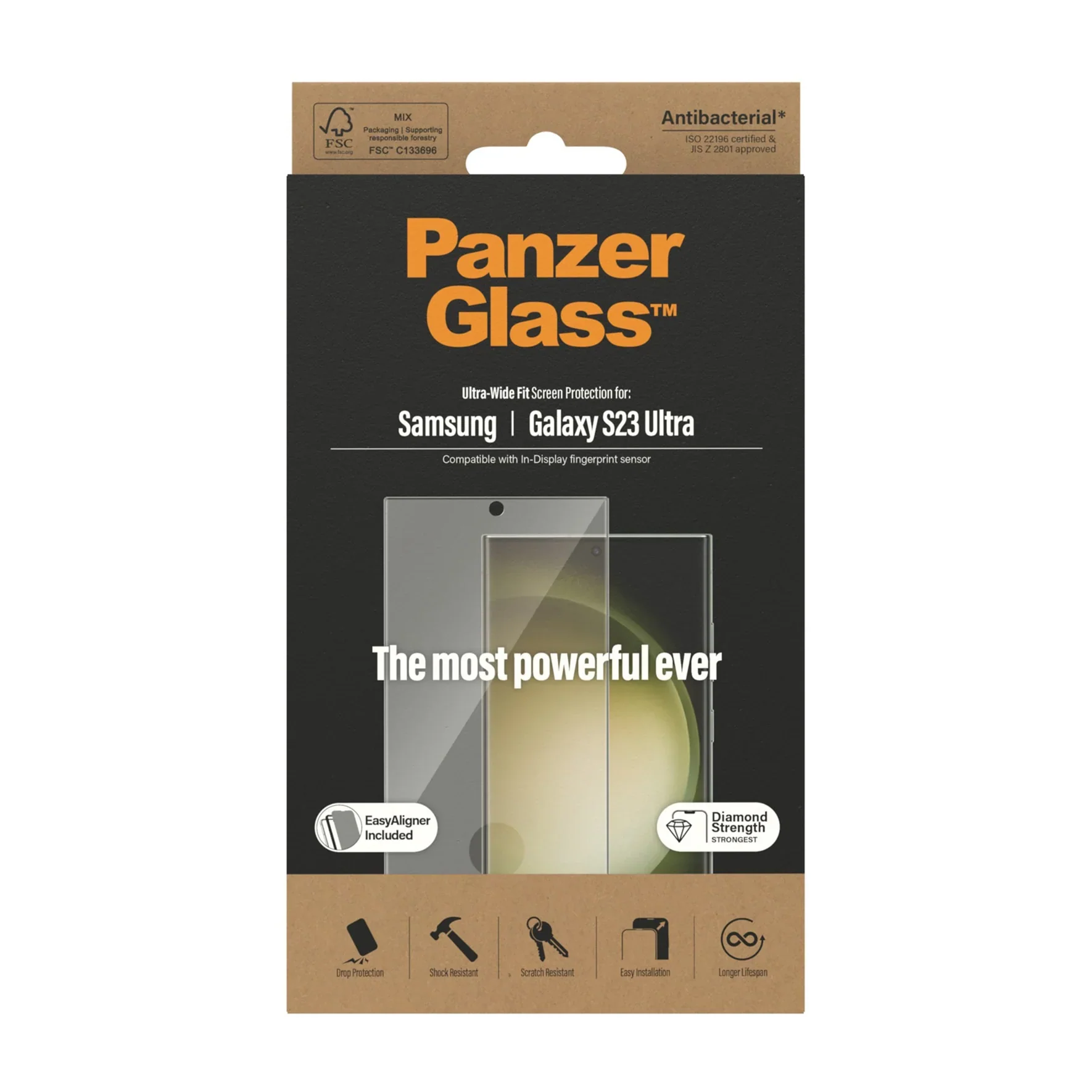 PanzerGlass Ultra Wide Screen Protector S23 Ultra - Clear - Image 2