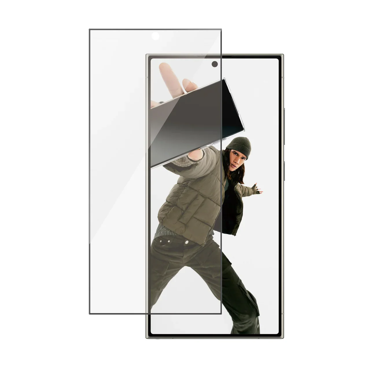 PanzerGlass Ultra Wide Screen Protector S24 Ultra 6.8 inch - Clear - Image 4