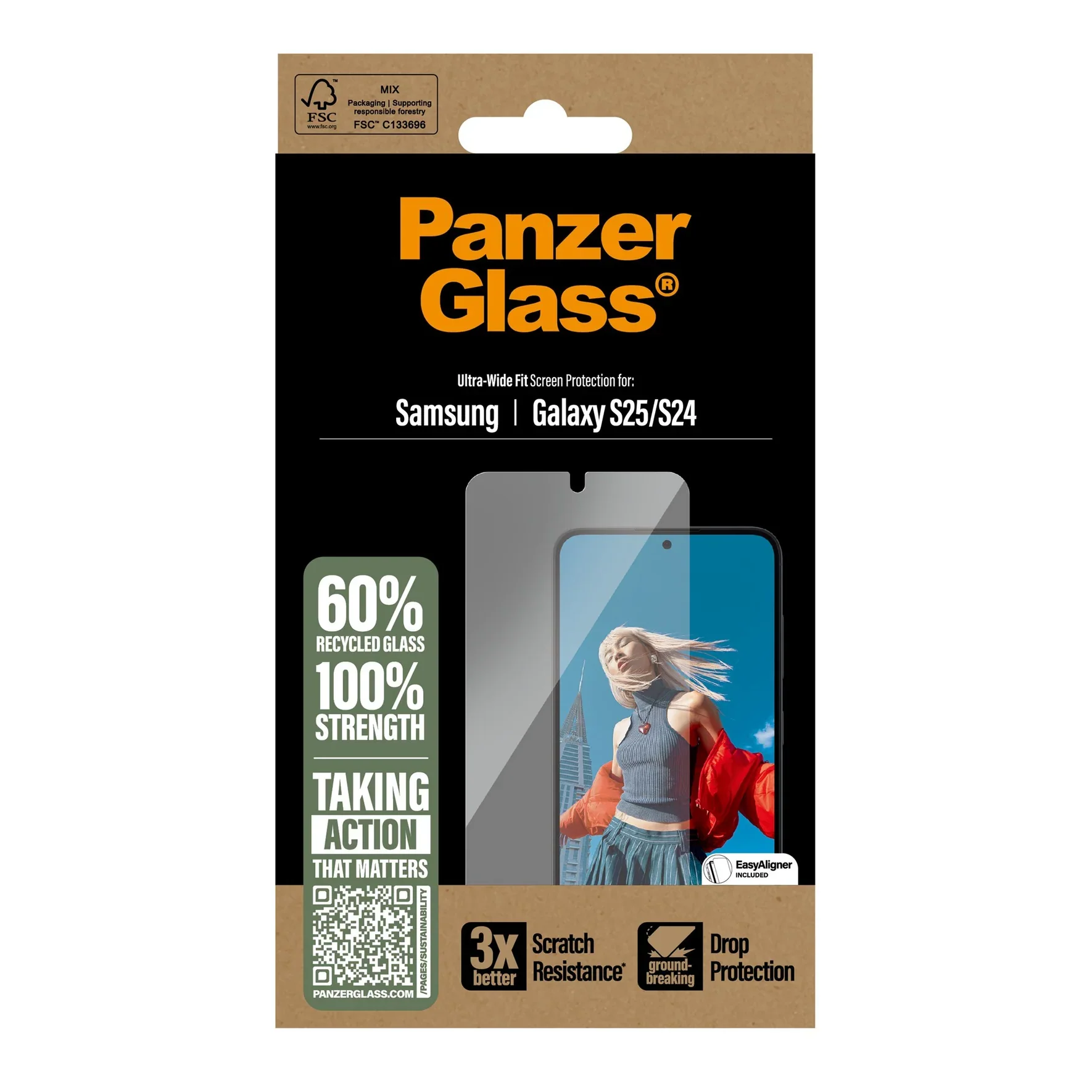 PanzerGlass UW Screen Guard Samsung S25 & S24 Standard 6.2 - Clear - Image 2