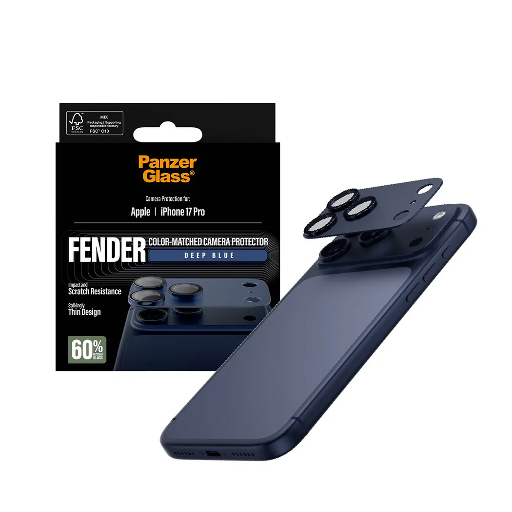 PanzerGlass® Fender Camera Protector for iPhone 17 Pro – Blue - Image 4