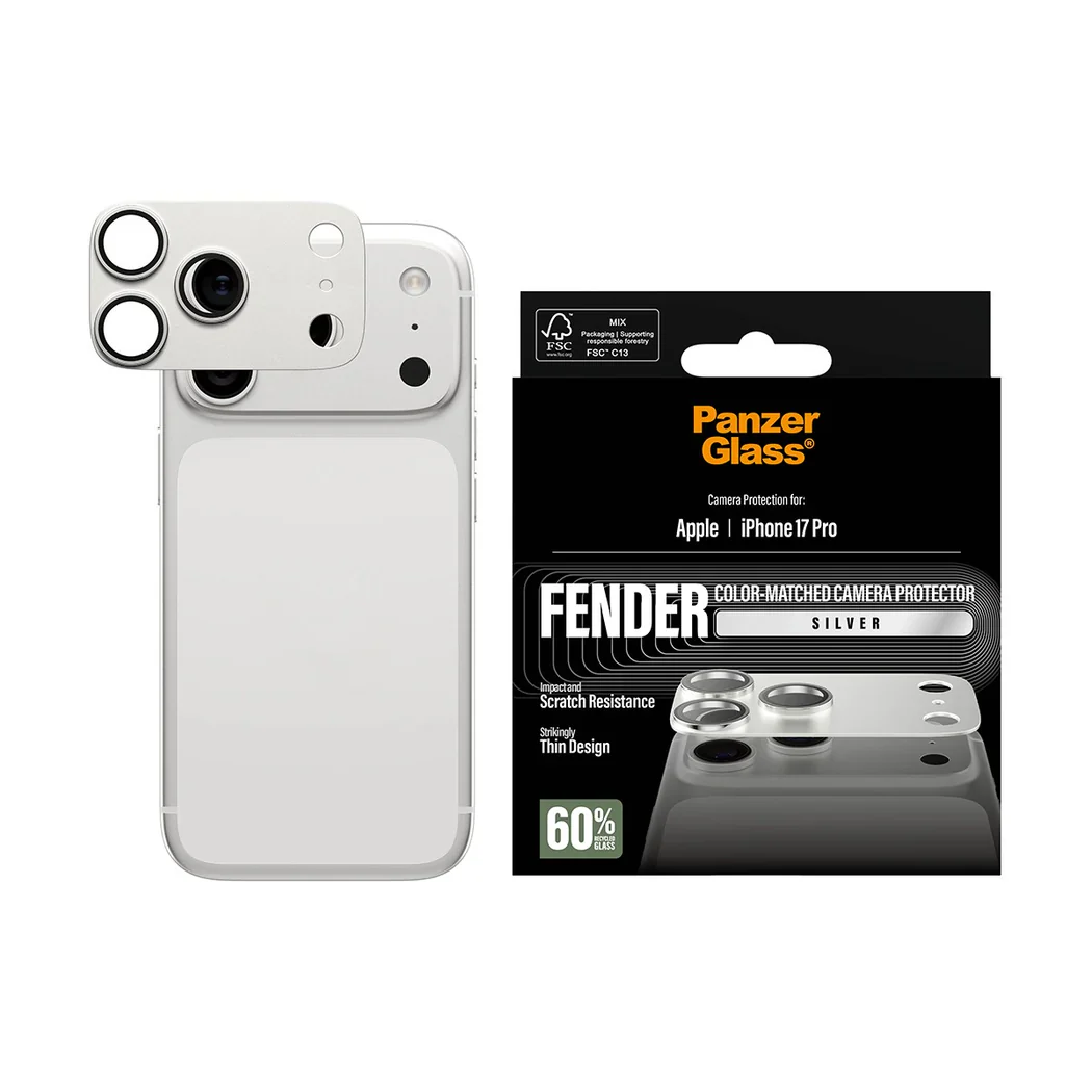 PanzerGlass® Fender Camera Protector for iPhone 17 Pro – Silver - Image 5