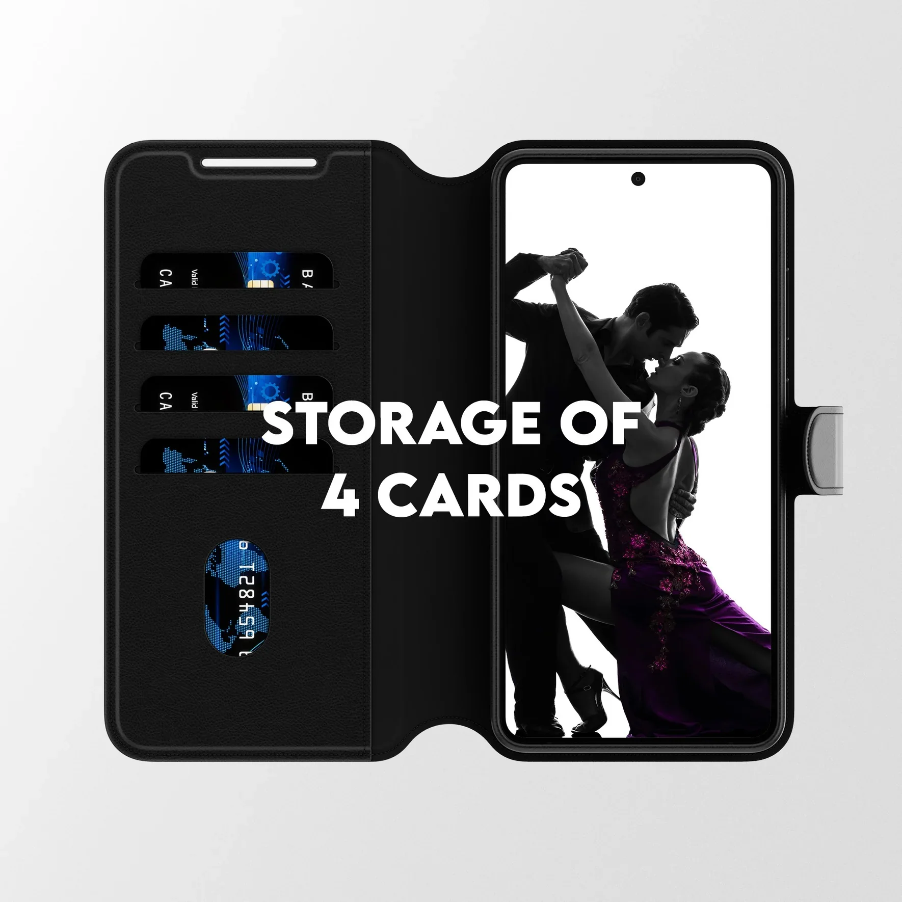 PanzerGlass Care Tango 2 in 1 Wallet Magnets Case for Samsung Galaxy S26 Standard Black - Image 5